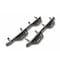 N-Fab With Drop Down Steps 3 Round Bent Textured Powder Coated Matte Black Stainless Steel HPC1971QC-TX - alternate 1